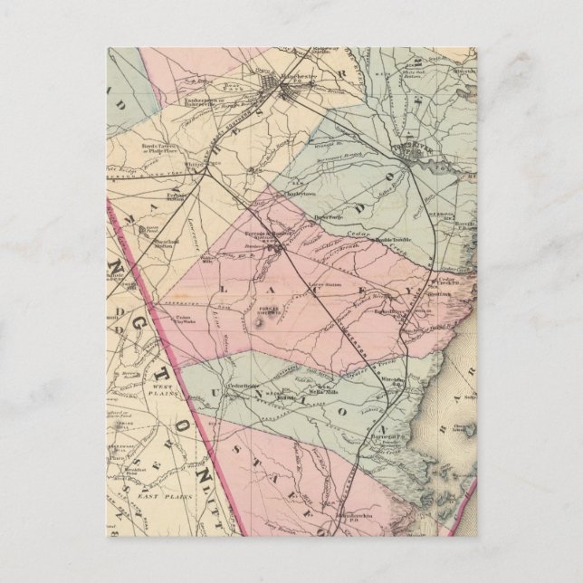 Postal Condado de Ocean, NJ (Anverso)