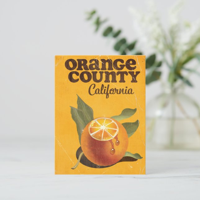 Postal Condado de Orange California (Anverso de pie)