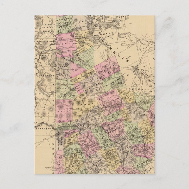 Postal Condado de Oxford, Maine (Anverso)