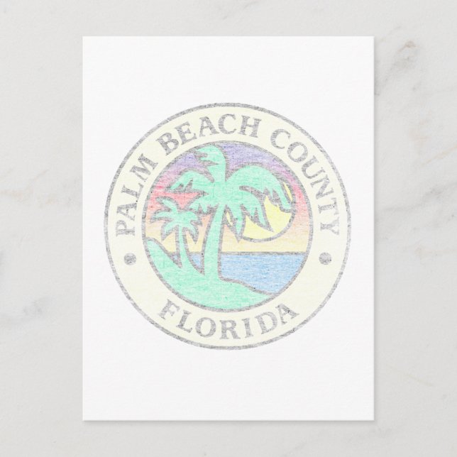 Postal Condado de Palm Beach (Anverso)