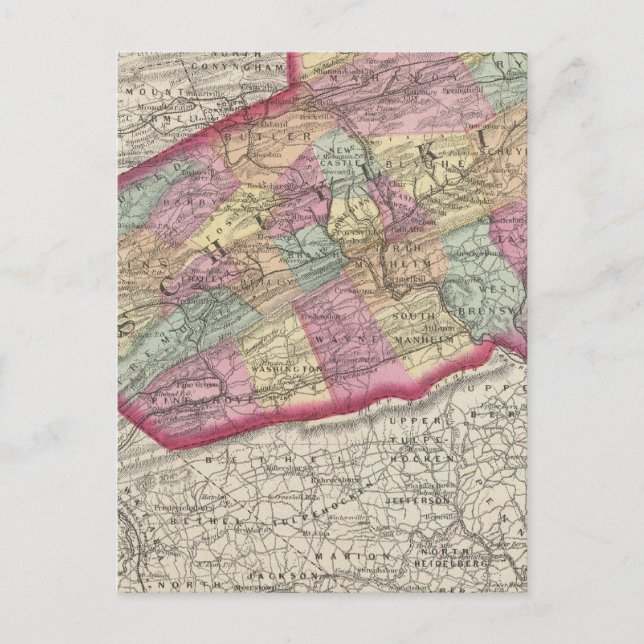 Postal Condado de Schuylkill (Anverso)