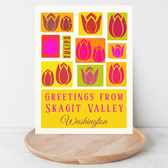 Postal Condado de Skagit Valley Tulip Washington (Subido por el creador)