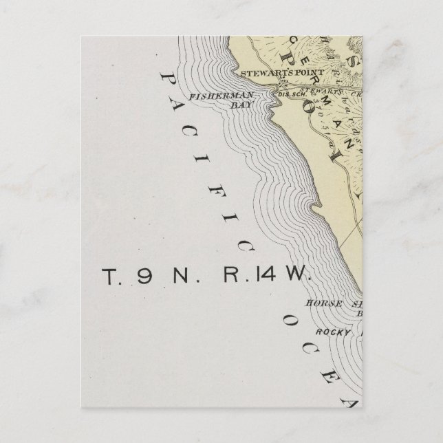 Postal condado de Sonoma, California 14 (Anverso)