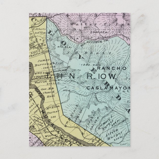 Postal Condado de Sonoma, California 18 (Anverso)
