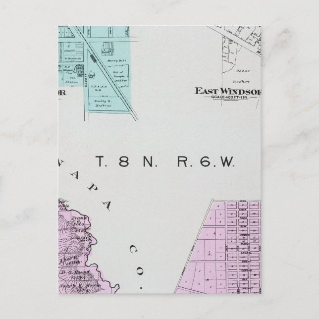 Postal Condado de Sonoma, California 2 (Anverso)