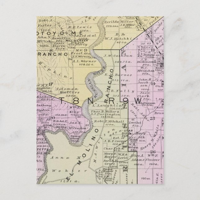 Postal Condado de Sonoma, California 2 (Anverso)