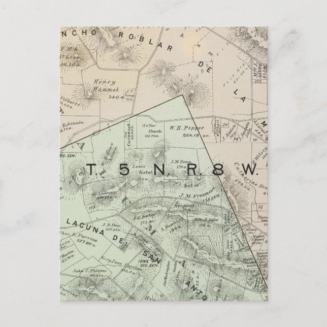 Postal Condado de Sonoma, California 25 (Anverso)