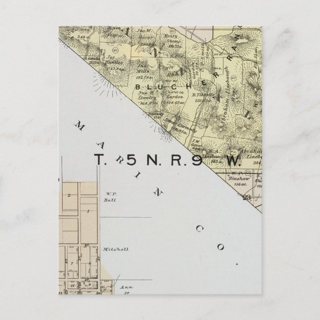 Postal Condado de Sonoma, California 3 (Anverso)