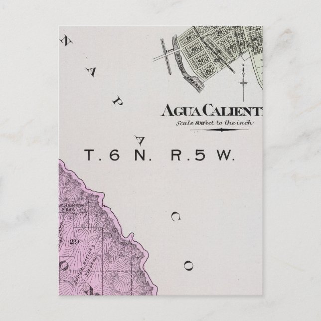 Postal Condado de Sonoma, California 6 (Anverso)