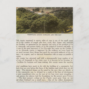 Postal Condado de Verso Alameda, Oakland y la bahía