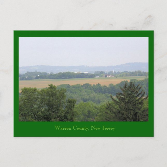 Postal Condado de Warren, Nueva Jersey (Anverso)