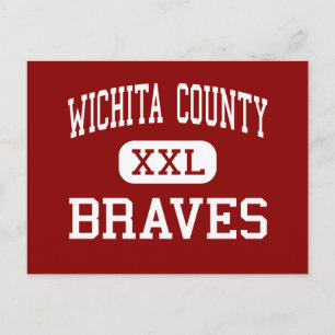 Postal Condado de Wichita - Braves - Junior - Leoti Kansa