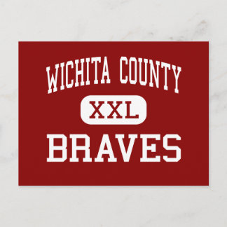 Postal Condado de Wichita - Braves - Junior - Leoti Kansa