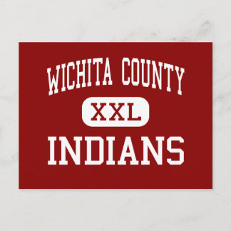 Postal Condado de Wichita - Indians - High - Leoti Kansas
