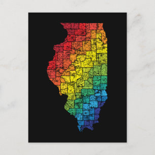 Postal condados de color illinois