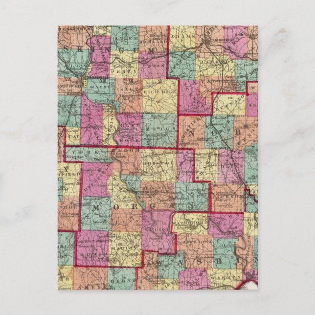 Postal Condados de Ohio (Anverso)