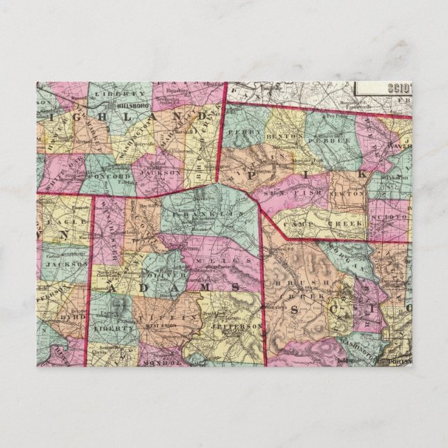 Postal Condados de Ohio 2 (Anverso)