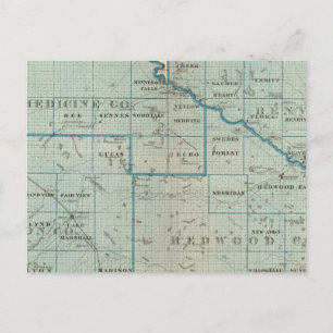 Postal Condados de Renville, Redwood, Minnesota