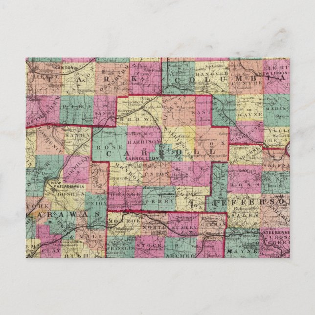 Postal Condados de Stark y Tuscarawas (Anverso)