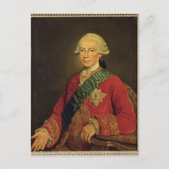 Postal Conde Claude-Louis-Robert de Saint-Germain 1777 (Anverso)