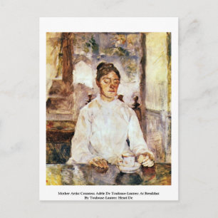 Postal Condesa de la Madre Adèle De Toulouse-Lautrec