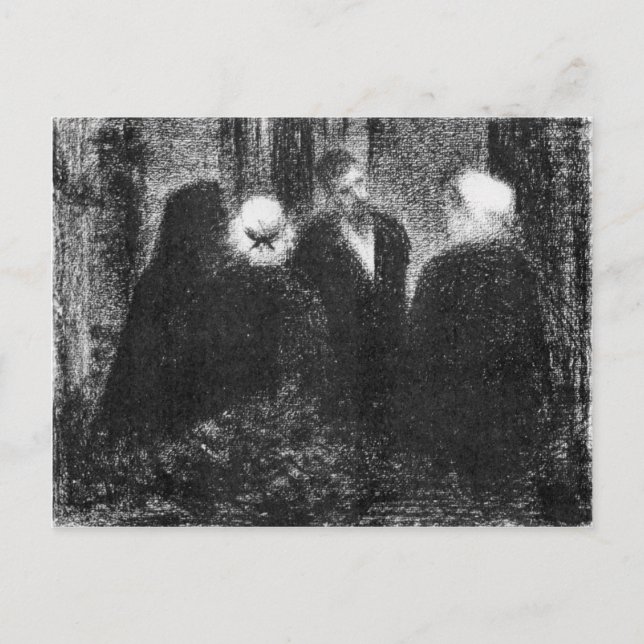 Postal Condolencias de Georges Seurat (Anverso)