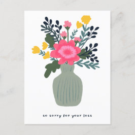 Postal Condolencias por pérdida de Personalizado de la Va