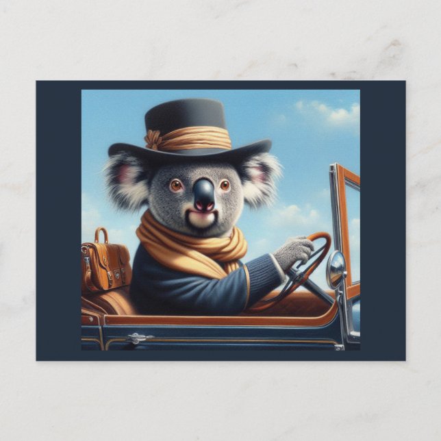 Postal Conducción de Koala (Anverso)