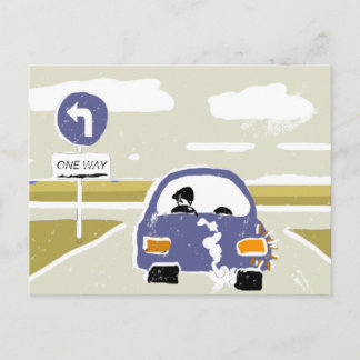 Postal Conducción en coche