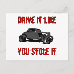 Postal Conduce como si lo hubieras robado - varilla