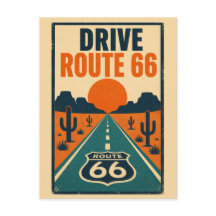 Conduce la ruta 66 Vintage Americana Carretera del