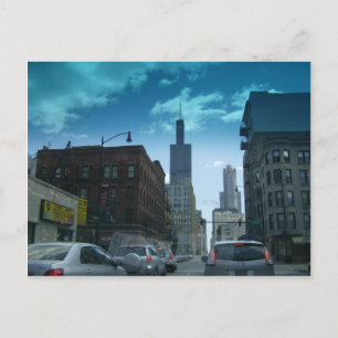 Postal Conducir por el centro de Chicago