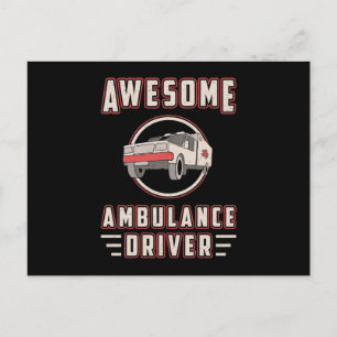 Postal Conductor de ambulancia impresionante Paramédico d