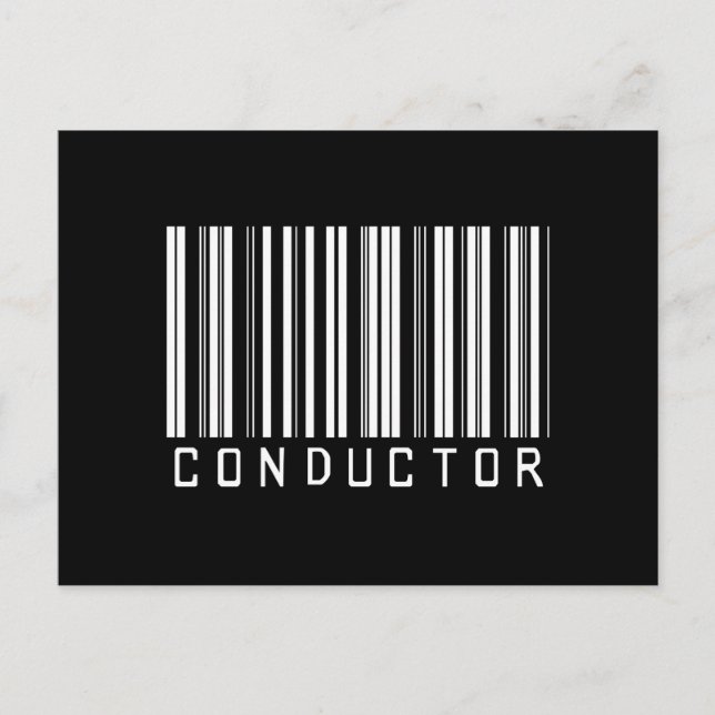 POSTAL CONDUCTOR DE BAR OSCURO (Anverso)