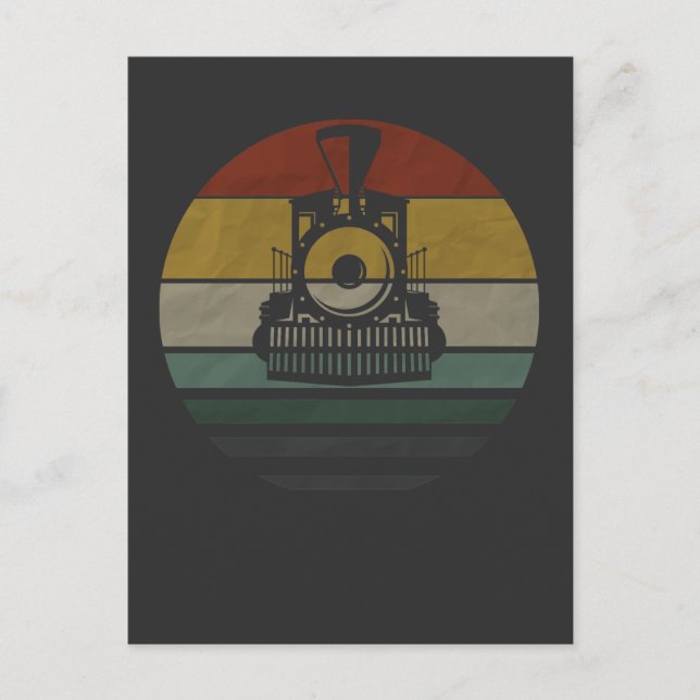 Postal Conductor de tren de modelo de locomotoras de époc (Anverso)