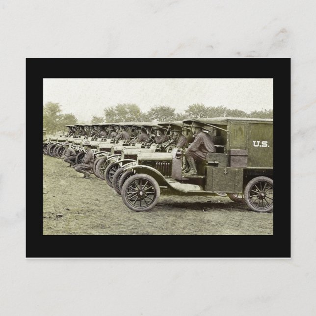 Postal Conductores de ambulancia en camiones (Anverso)