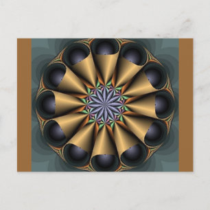 Postal Cone Fractal Postcard