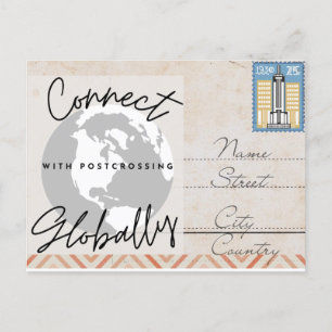 Postal Conectar a postcard global