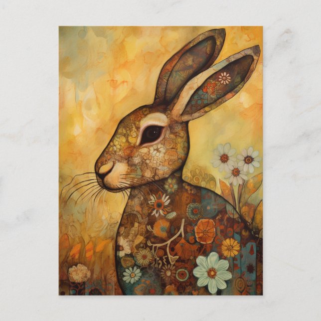 Postal conejita Adorable (Anverso)