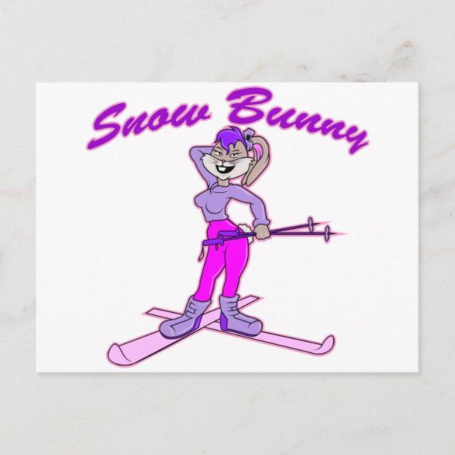 Postal Conejito de nieve (Anverso)