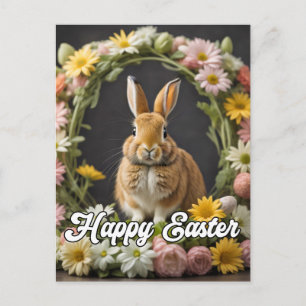 Postal Conejito de Pascua Lindo y Esponjoso