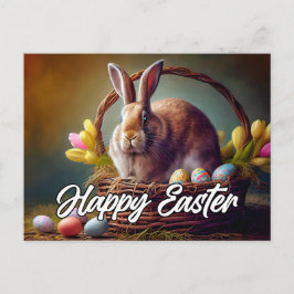 Postal Conejito Feliz Pascua
