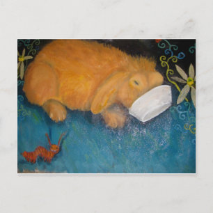 Postal conejito mágico