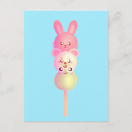Postal Conejito, Oso Y Rana De Dango