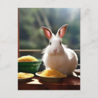 Conejo Angora con Spaghetti