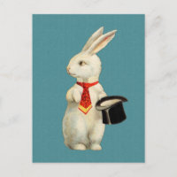 Conejo blanco de vintage