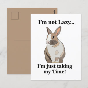 Postal Conejo Bunny Lindo Divertido