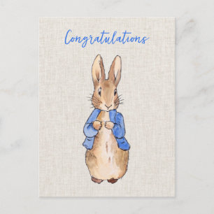 Postal Conejo clásico de Pascua Felicidades