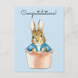 Postal Conejo clásico de Pascua Felicidades