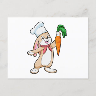 Postal Conejo como Cocinar con zanahoria